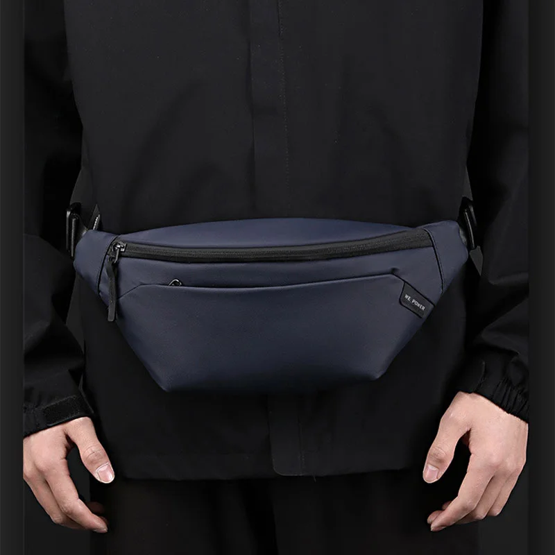 Guangzhou Fuliya Industry Co.,Ltd C-81235 Stylish casual chest bag, water-resistant fabric, large capacity with multi-compartments, front pocket and double-layer back pocket - lightweight crossbody for daily, sports, and outdoor.