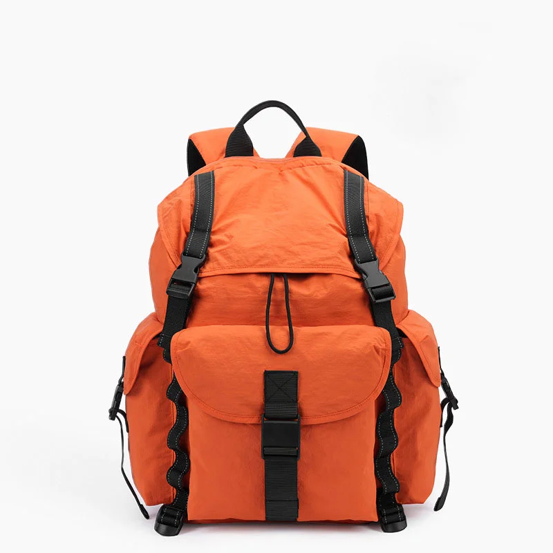 Guangzhou Fuliya Industry Co.,Ltd C-81236 Lightweight waterproof travel backpack, drawstring adjustable, laptop compartment and anti-theft pocket, reflective webbing, non-slip chest strap, and tripod holder - for hiking and daily use.