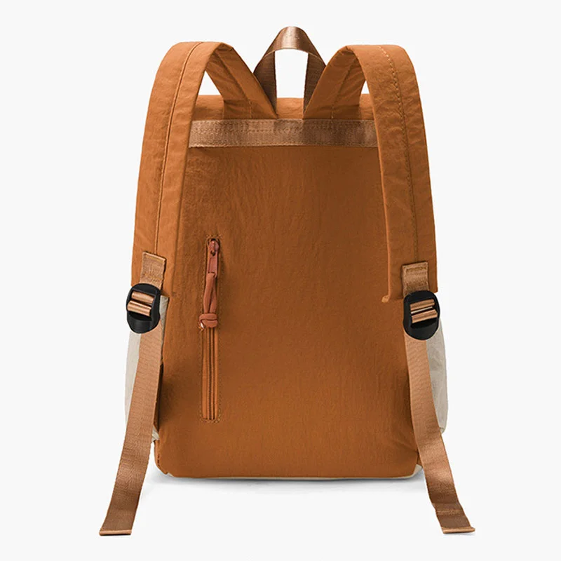 Guangzhou Fuliya Industry Co.,Ltd C-81240 Casual flap backpack, waterproof and lightweight, large capacity, magnetic front pocket, side pockets, and drawstring closure - for outdoor, hiking, and travel.