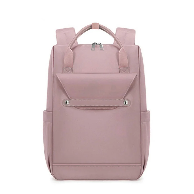 Guangzhou Fuliya Industry Co.,Ltd C-81242 Women's casual backpack, water-repellent, large capacity with compartments, laptop sleeve, front zipper pocket, card slot, side pockets, and luggage strap - for daily, travel, and school.