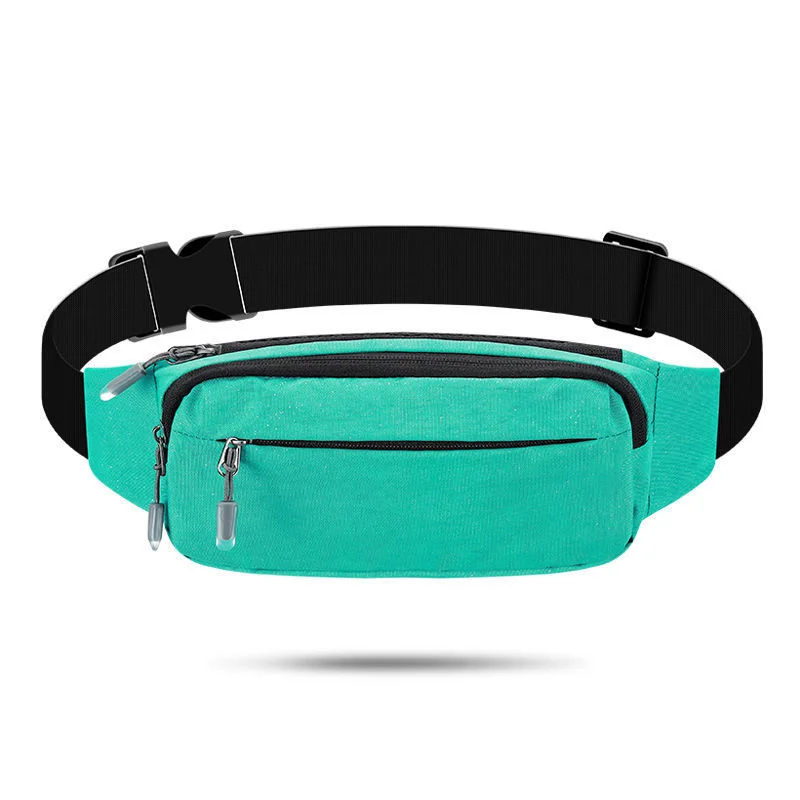 Guangzhou Fuliya Industry Co.,Ltd C-81244 Sporty waterproof waist bag, lightweight crossbody, hidden anti-theft pocket, headphone port, breathable back panel, smooth zipper, and reinforced buckle - for cycling, running, and outdoor.