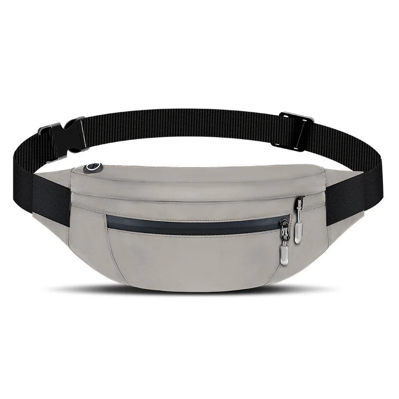 Guangzhou Fuliya Industry Co.,Ltd C-81244 Sporty waterproof waist bag, lightweight crossbody, hidden anti-theft pocket, headphone port, breathable back panel, smooth zipper, and reinforced buckle - for cycling, running, and outdoor.