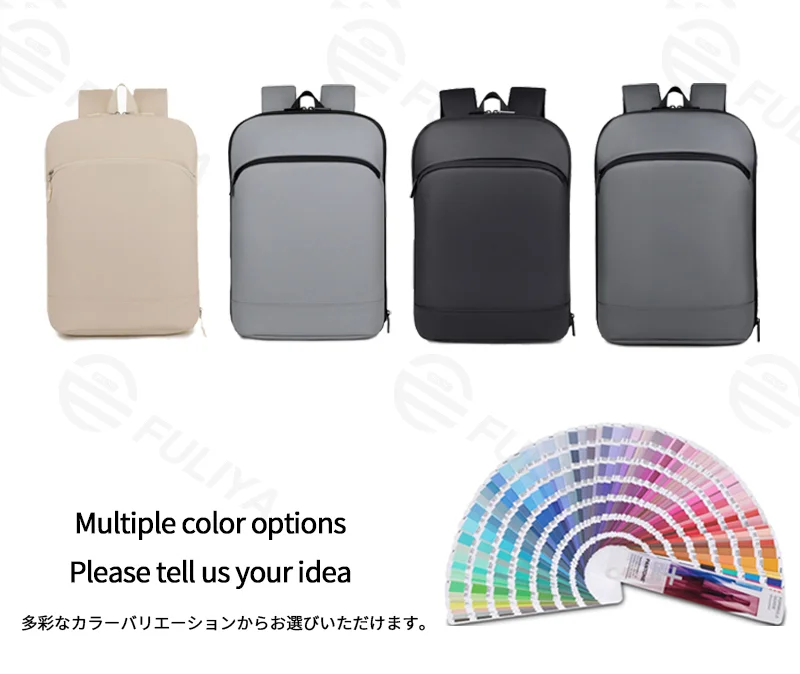 Guangzhou Fuliya Industry Co.,Ltd C-81251 Business commuter backpack, water-resistant and durable, expands 50%, laptop compartment, organizer pocket, breathable back panel, and luggage sleeve - for commuting, business trips, and travel.
