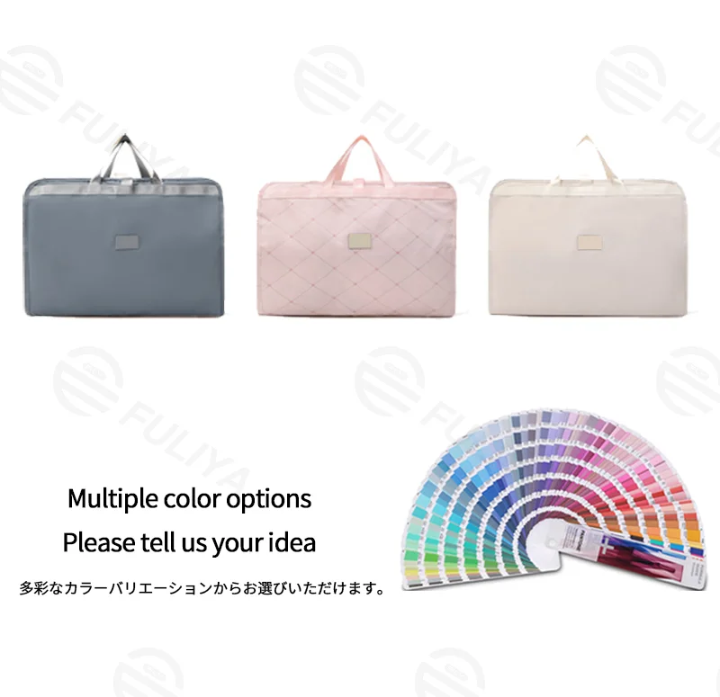 Guangzhou Fuliya Industry Co.,Ltd C-81253 Portable 7-in-1 travel organizer hanging bag, large capacity with multi-compartments, hanging or carrying, see-through mesh pocket, smooth zipper, top handle, washable, quick-fold - for travel and business trips.
