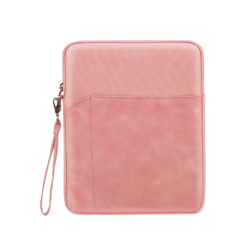 Guangzhou Fuliya Industry Co.,Ltd C-81259 Tablet sleeve, high-density polyester & PU material, water-resistant and scratch-resistant, all-around plush shock-absorbing lining, front pocket, and detachable carry handle - for iPad and daily use.