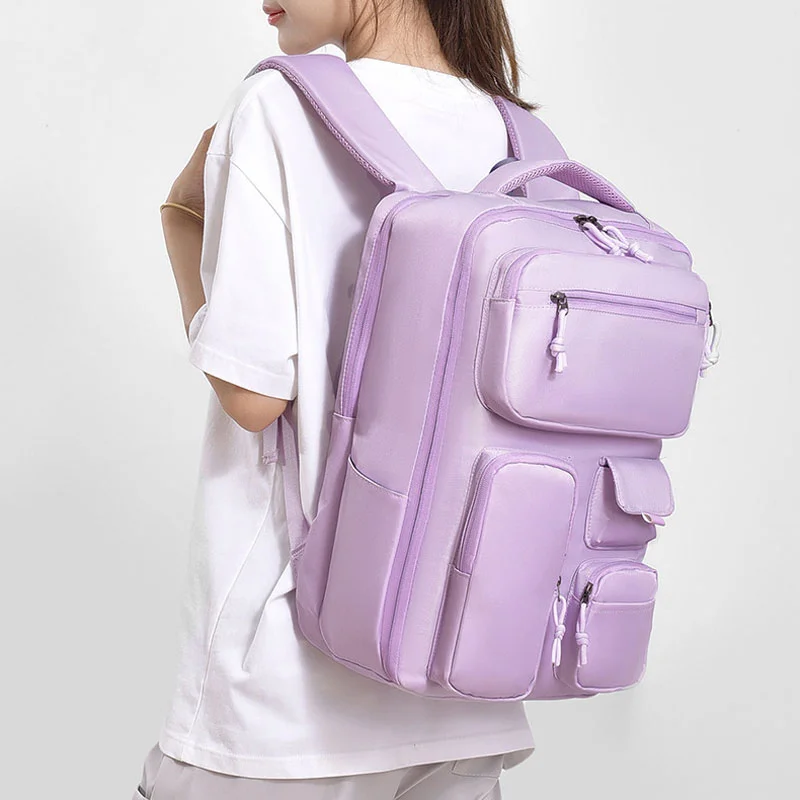Guangzhou Fuliya Industry Co.,Ltd C-81263 Multi-functional backpack, water-resistant and scratch-resistant, 180° full-open, large capacity with compartments, laptop sleeve, USB port, and luggage strap - for commuting, business trips, and school.
