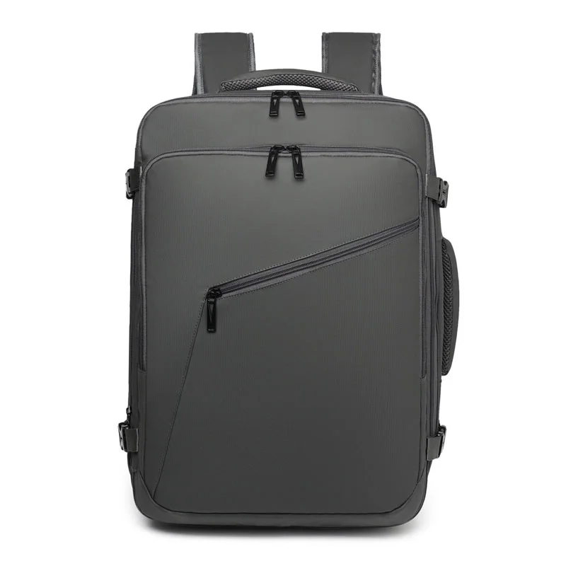 Guangzhou Fuliya Industry Co.,Ltd C-81264 Travel backpack, water-resistant, 180° full-open, expands 4cm, laptop compartment and luggage strap - for business trips, commuting, and weekend travel.
