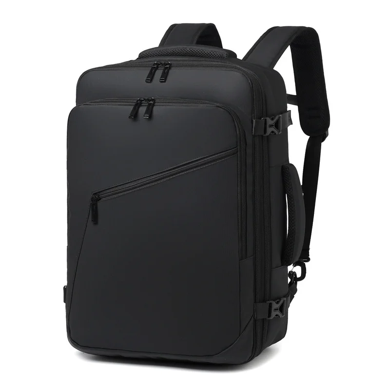 Guangzhou Fuliya Industry Co.,Ltd C-81264 Travel backpack, water-resistant, 180° full-open, expands 4cm, laptop compartment and luggage strap - for business trips, commuting, and weekend travel.
