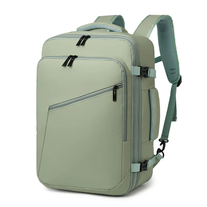 Guangzhou Fuliya Industry Co.,Ltd C-81264 Travel backpack, water-resistant, 180° full-open, expands 4cm, laptop compartment and luggage strap - for business trips, commuting, and weekend travel.