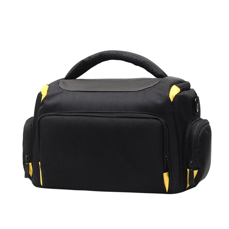 Guangzhou Fuliya Industry Co.,Ltd C-81270 Shoulder camera bag, water-resistant and wear-resistant, large main compartment, detachable shoulder strap, rubberized bottom pad, and front zipper pocket - multiple sizes for DSLR and mirrorless.