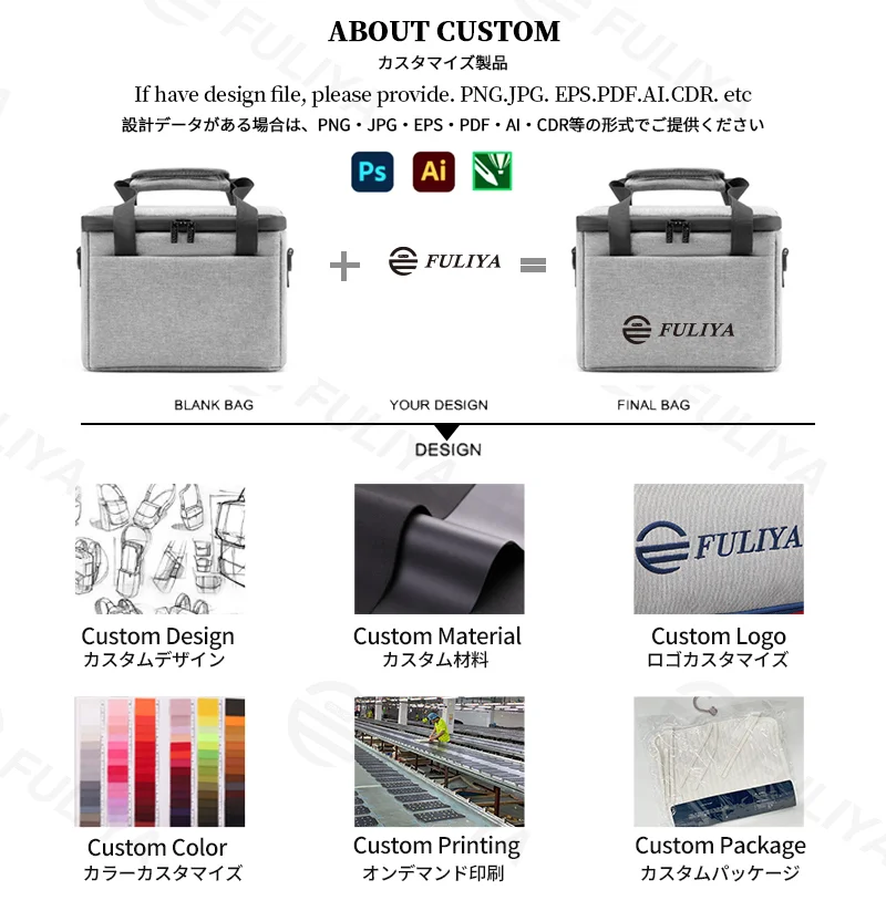 Guangzhou Fuliya Industry Co.,Ltd C-81271 Projector hand-carry storage bag, water-resistant and scratch-resistant, thick foam handle, removable divider, hidden pocket, and mesh pocket, soft lining for dust protection.