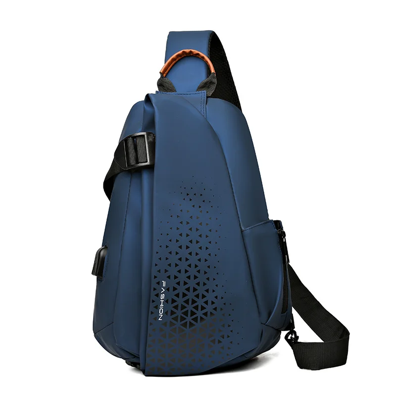 Guangzhou Fuliya Industry Co.,Ltd C-81278 Utility crossbody bag, large capacity, comfortable handle, breathable strap, front zipper and side slip pockets - shoulder, crossbody, or hand carry for motorcycling, cycling, and daily use.