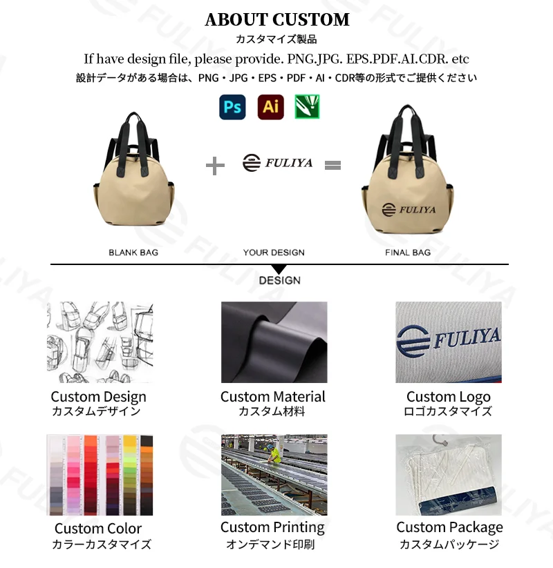 Guangzhou Fuliya Industry Co.,Ltd C-81280 Casual 2-way backpack, water-resistant PU, large main compartment with side pockets - hand, shoulder, or backpack carry for daily use and travel.