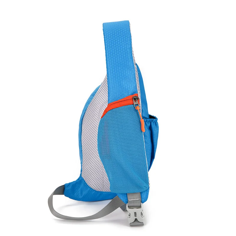 Guangzhou Fuliya Industry Co.,Ltd C-81282 Sports casual chest bag, multi-pocket large capacity, handle, breathable back panel, elastic side pocket, and front zipper pocket - shoulder, crossbody, or hand carry.