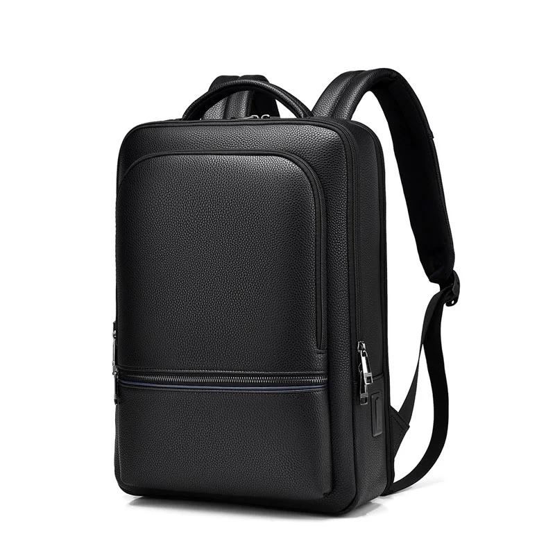 Guangzhou Fuliya Industry Co.,Ltd C-81290 Men's business backpack, water-resistant and durable, large capacity with compartments, laptop compartment, USB charging cable, breathable back panel, and luggage strap - for business commuting and travel.