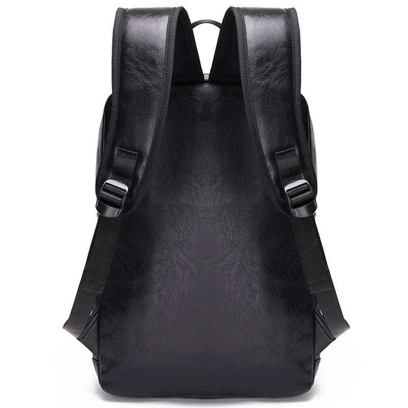 Guangzhou Fuliya Industry Co.,Ltd C-81295 PU backpack, large capacity with compartments, laptop compartment, inner zipper pocket, hidden zipper pocket, adjustable buckle, and breathable strap - for commuting, business, and travel.