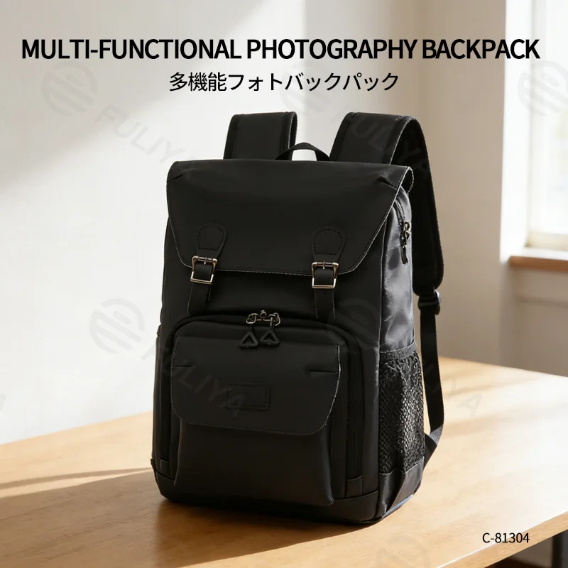 Guangzhou Fuliya Industry Co.,Ltd C-81304 2-in-1 camera backpack, customizable dividers, waterproof and anti-theft, large capacity - for photography, commuting, and travel.