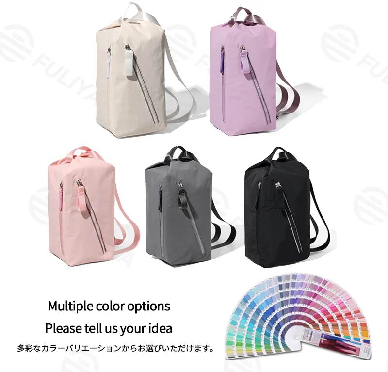Guangzhou Fuliya Industry Co.,Ltd C-81314 Multi-functional sports bag with multiple carrying modes (shoulder, crossbody, chest, backpack, hand), extended design, water-repellent fabric, reflective strips - for cycling, fitness, and daily.