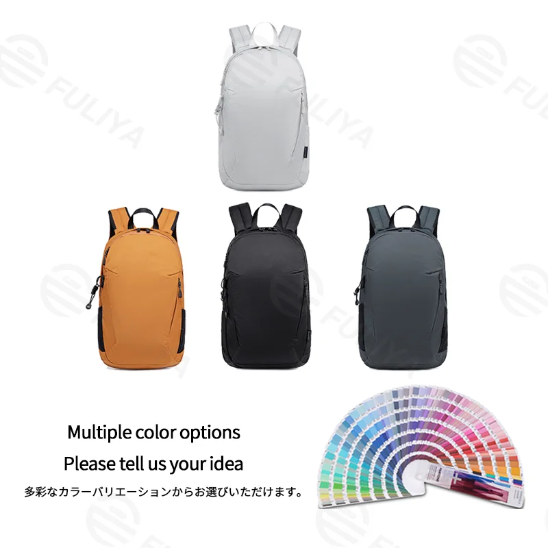 Guangzhou Fuliya Industry Co.,Ltd C-81318 Large-capacity lightweight backpack, pressure-relieving back panel, non-slip chest buckle, trekking pole and luggage attachment - for commuting, hiking, and school.