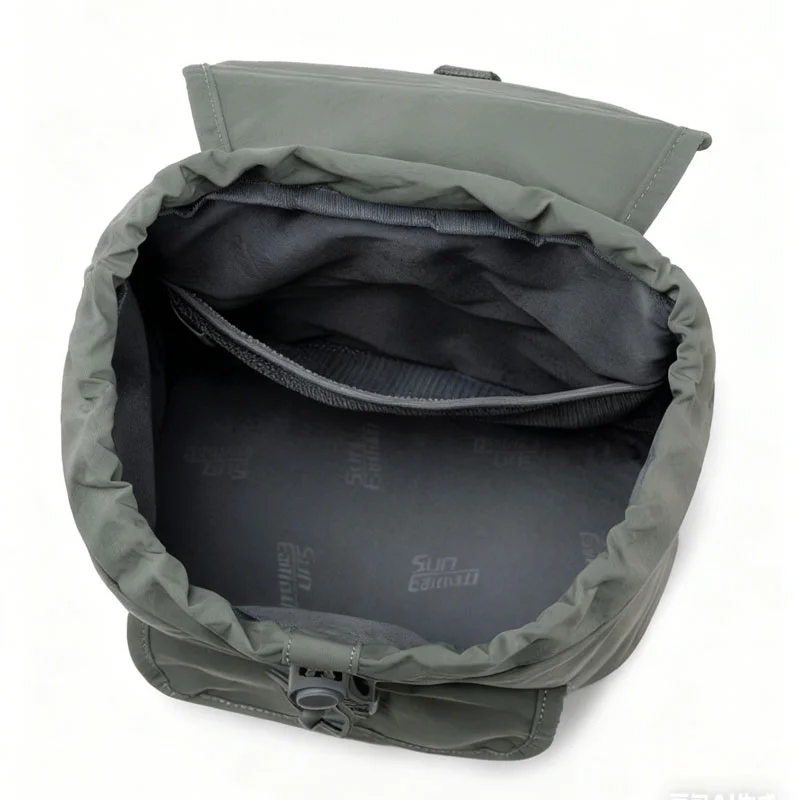 Guangzhou Fuliya Industry Co.,Ltd C-81319 Ultra-light outdoor mini backpack, convertible crossbody/backpack, drawstring closure, water-repellent and scratch-resistant, large capacity with multiple pockets - for outdoor and daily.