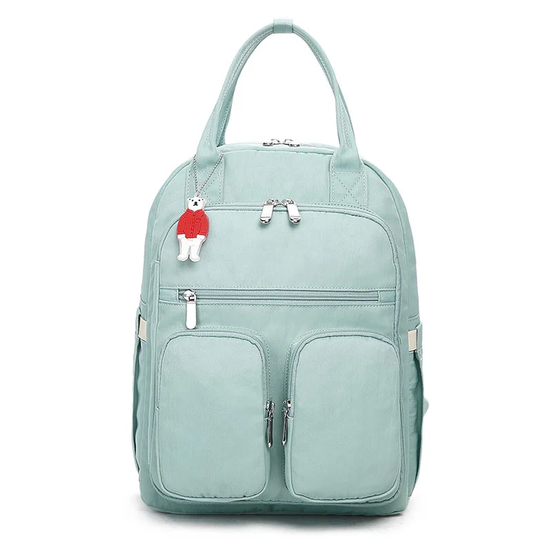 Guangzhou Fuliya Industry Co.,Ltd C-81323 Lightweight mommy backpack, water-repellent fabric, wide-opening main compartment, wet/dry separation, independent foil-insulated bottle compartment - suitable for baby outings and daily use.