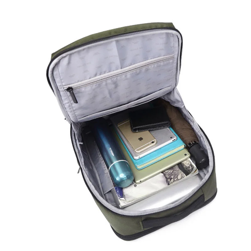 Guangzhou Fuliya Industry Co.,Ltd C-81328 Large-capacity multi-functional backpack with built-in laptop compartment, USB charging port, headphone jack, glasses strap, and luggage sleeve - suitable for business, business trips, travel, and students.