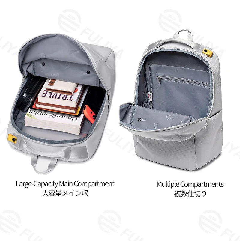Guangzhou Fuliya Industry Co.,Ltd C-81330 Large-capacity main compartment, thickened breathable shoulder straps, detachable zipper pouch, back luggage sleeve, multi-functional pockets - ideal for commuting, travel, and school.