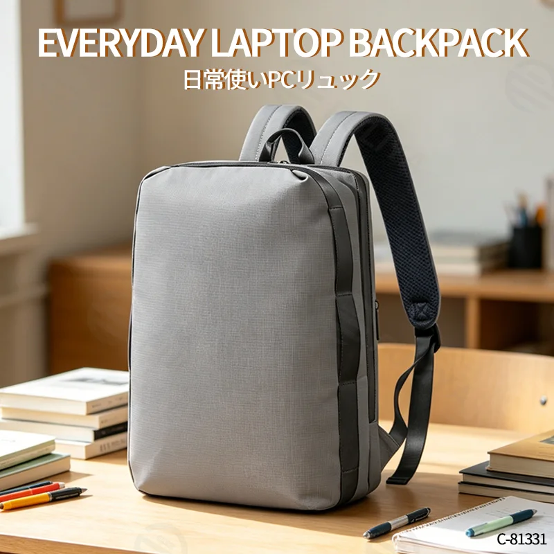 Guangzhou Fuliya Industry Co.,Ltd C-81331 Water-repellent durable fabric, large capacity, laptop sleeve, luggage pass-through, breathable back - for commuting, business, travel, hiking.