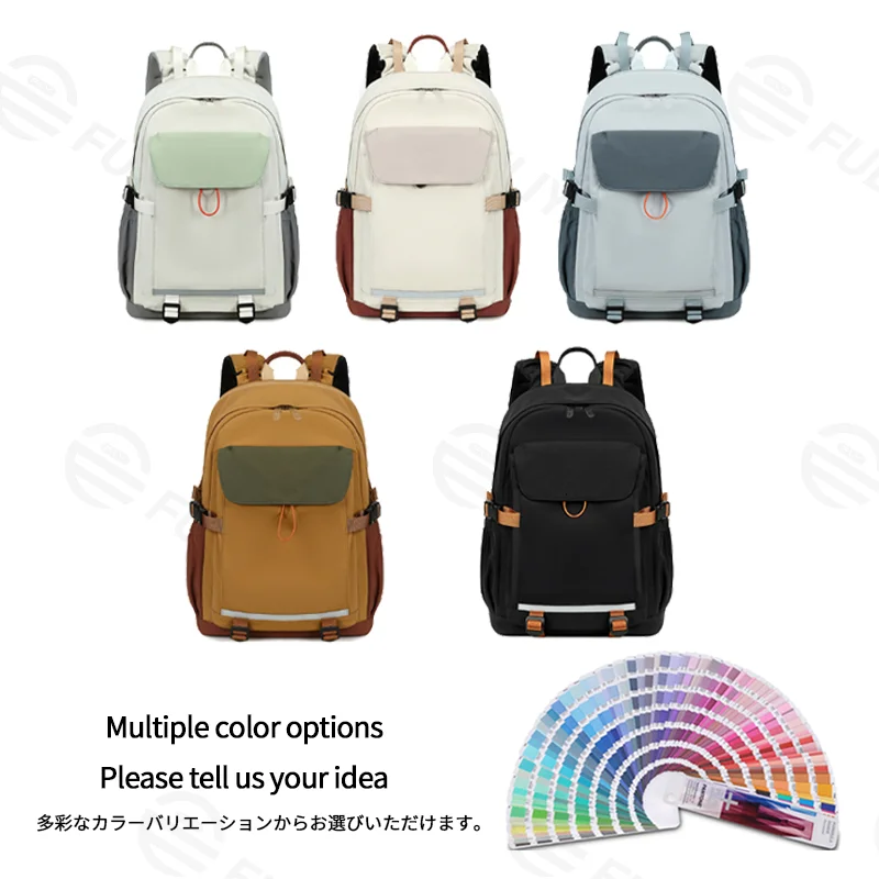 Guangzhou Fuliya Industry Co.,Ltd C-81335 Large capacity, bottom support to prevent sagging, expandable back compartment, multi-layer storage, honeycomb breathable back, reinforced handle - suitable for middle/high school and daily casual use.