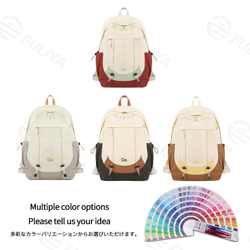 Guangzhou Fuliya Industry Co.,Ltd C-81346 This backpack features durable waterproof fabric, a dedicated laptop compartment, expandable side pockets, multi-functional pockets, and large capacity - ideal for school, commuting, and hiking.