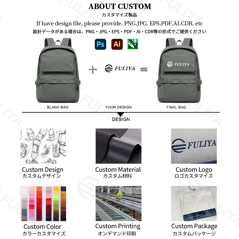 Guangzhou Fuliya Industry Co.,Ltd C-81347 Made of durable waterproof fabric, with large capacity, built-in laptop sleeve and multiple pockets, breathable shoulder straps, and luggage pass-through sleeve - ideal for commuting, travel, and school.