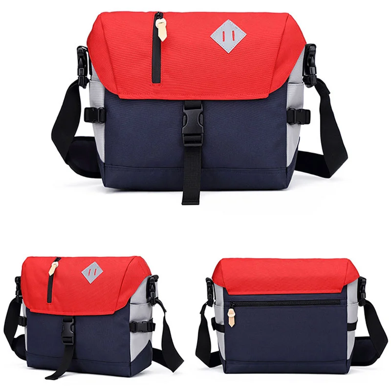 Guangzhou Fuliya Industry Co.,Ltd C-81348 Multi-pocket large-capacity canvas messenger bag, internal dividers for A4, fits laptop and camera, adjustable shoulder strap - ideal for photographers and students.