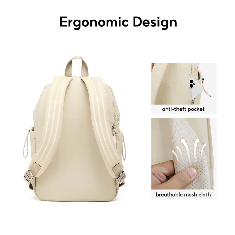 Guangzhou Fuliya Industry Co.,Ltd C-81352 This backpack features an anti-theft pocket, breathable mesh, large capacity for a 14-inch laptop, multi-compartment organization, and a side pocket for an umbrella - ideal for school, commuting, and daily use.