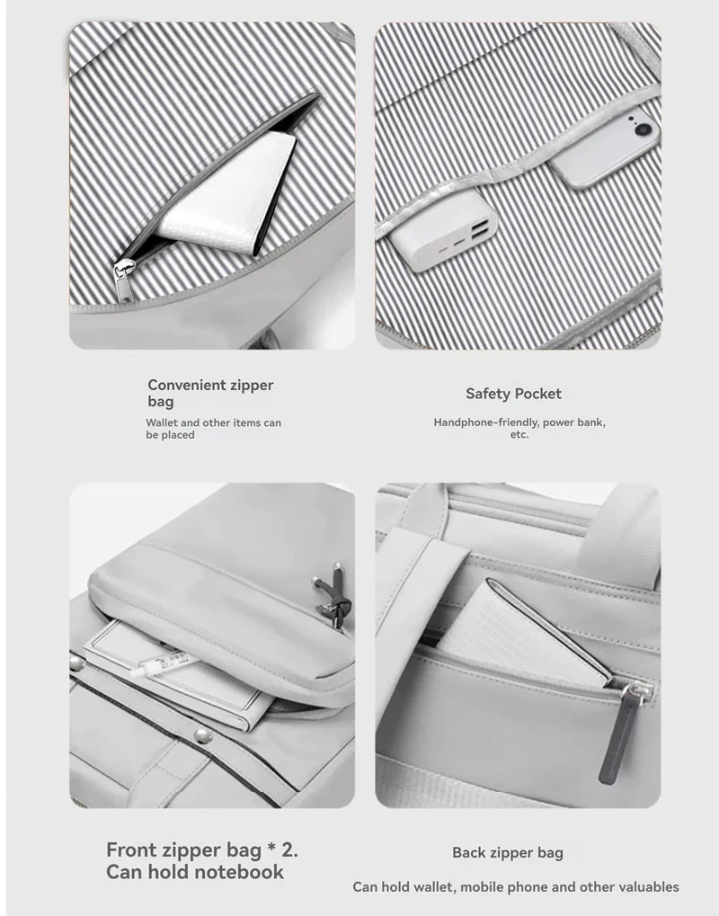 Guangzhou Fuliya Industry Co.,Ltd C-81353 This waterproof backpack features scientific layering, a separate laptop compartment, large-capacity main compartment, back anti-theft zipper, and rivet reinforcement - ideal for commuting, school, and weekends.