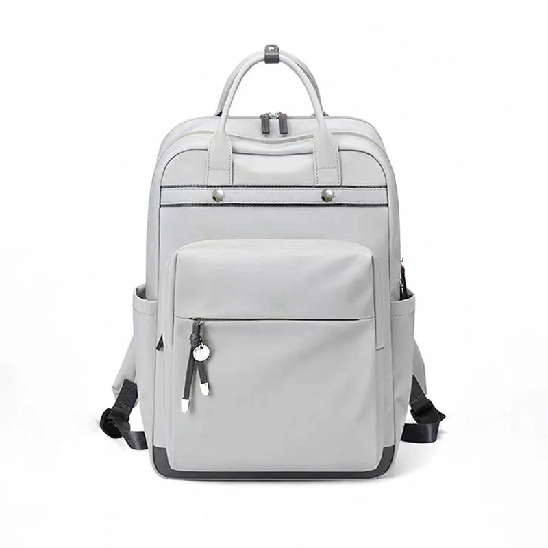 Guangzhou Fuliya Industry Co.,Ltd C-81353 This waterproof backpack features scientific layering, a separate laptop compartment, large-capacity main compartment, back anti-theft zipper, and rivet reinforcement - ideal for commuting, school, and weekends.