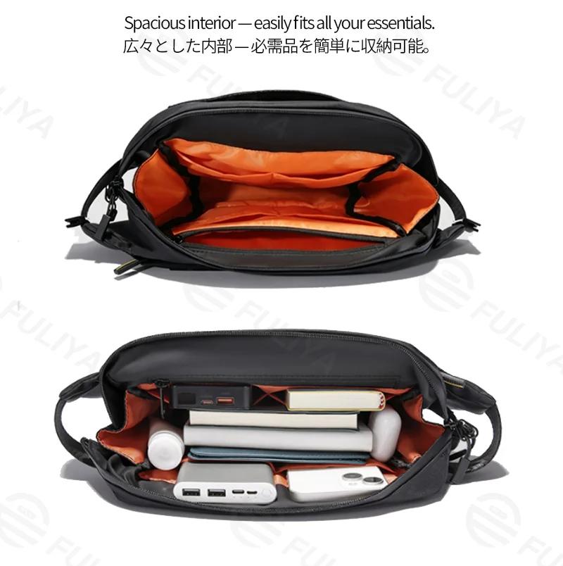 Guangzhou Fuliya Industry Co.,Ltd C-81354 This multi-functional shoulder bag features hand/shoulder carry, an adjustable shoulder pad, a semi-open compartment, and a bottom strap - ideal for commuting, outdoor, and daily use.