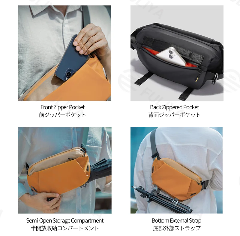 Guangzhou Fuliya Industry Co.,Ltd C-81354 This multi-functional shoulder bag features hand/shoulder carry, an adjustable shoulder pad, a semi-open compartment, and a bottom strap - ideal for commuting, outdoor, and daily use.