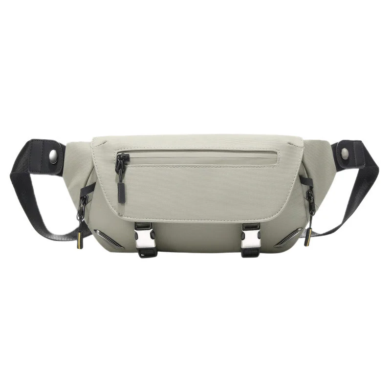 C-81355 This multi-functional chest bag features a spacious interior, back magnetic phone pocket, back mounting straps, and a versatile carrying system - ideal for commuting, outdoor, and daily use.