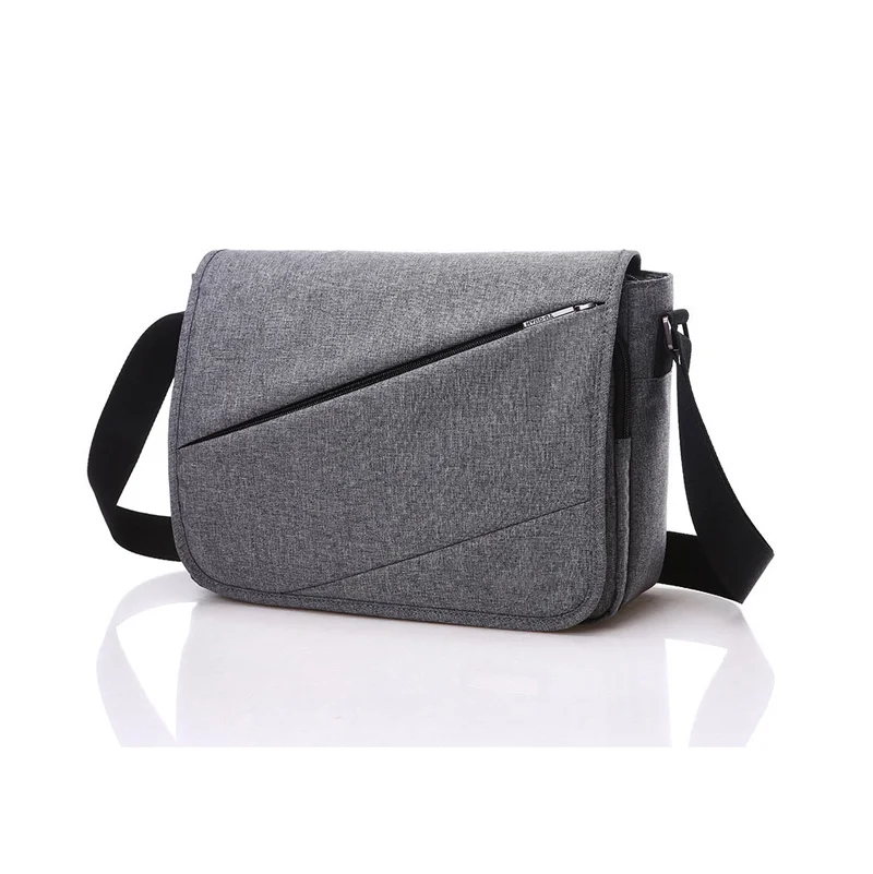 Guangzhou Fuliya Industry Co.,Ltd C-81378 This waterproof canvas crossbody bag is durable, large-capacity with multiple pockets and Velcro closure - perfect for commuting and daily use.