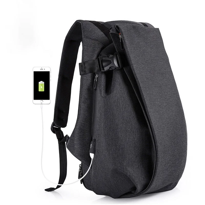 Guangzhou Fuliya Industry Co.,Ltd C-81380 Large capacity, 180° opening with multi-layer storage, hidden anti-theft pocket, charging buckle, side water bottle pocket, luggage strap, breathable mesh back panel - suitable for commuting, travel, and outdoor.