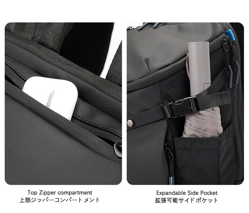 Guangzhou Fuliya Industry Co.,Ltd C-81381Large-capacity waterproof backpack with Velcro-closure main compartment, dedicated laptop and device sleeves, back anti-theft pocket, and luggage strap - ideal for commuting, travel, and outdoor.