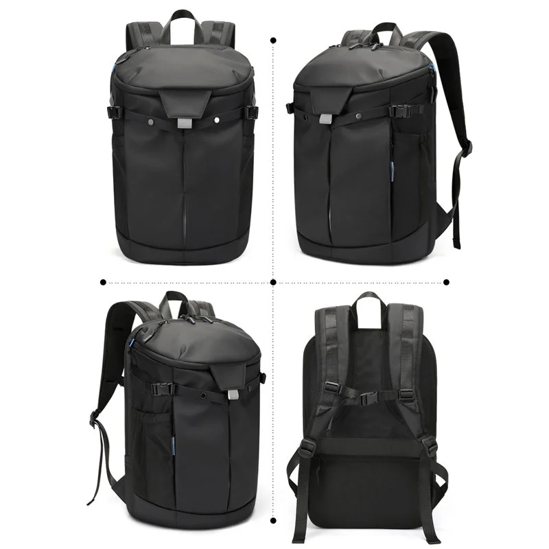 Guangzhou Fuliya Industry Co.,Ltd C-81381Large-capacity waterproof backpack with Velcro-closure main compartment, dedicated laptop and device sleeves, back anti-theft pocket, and luggage strap - ideal for commuting, travel, and outdoor.