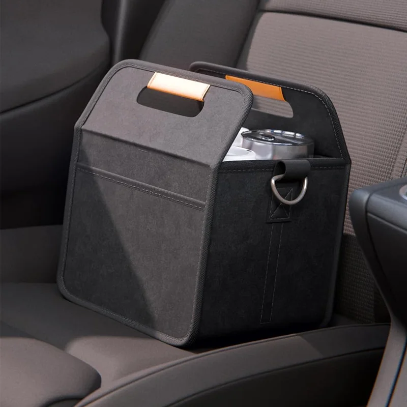 Guangzhou Fuliya Industry Co.,Ltd C-81393 Foldable portable drink cup holder with adjustable strap, Velcro divider, leather handle, reinforced stitching, and secure buckle clips - ideal for outdoor, café, and travel.