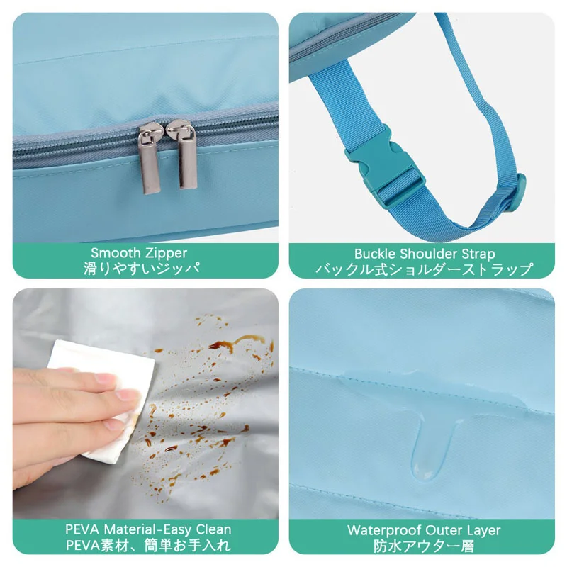 Guangzhou Fuliya Industry Co.,Ltd C-81411 This multi-functional insulated waist pack is made of waterproof PEVA, keeps drinks cold, with smooth zipper and adjustable strap, waist/crossbody carry - ideal for hiking, camping, and travel.