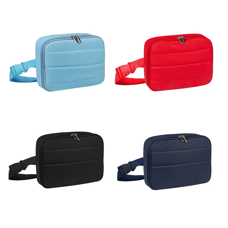 Guangzhou Fuliya Industry Co.,Ltd C-81411 This multi-functional insulated waist pack is made of waterproof PEVA, keeps drinks cold, with smooth zipper and adjustable strap, waist/crossbody carry - ideal for hiking, camping, and travel.