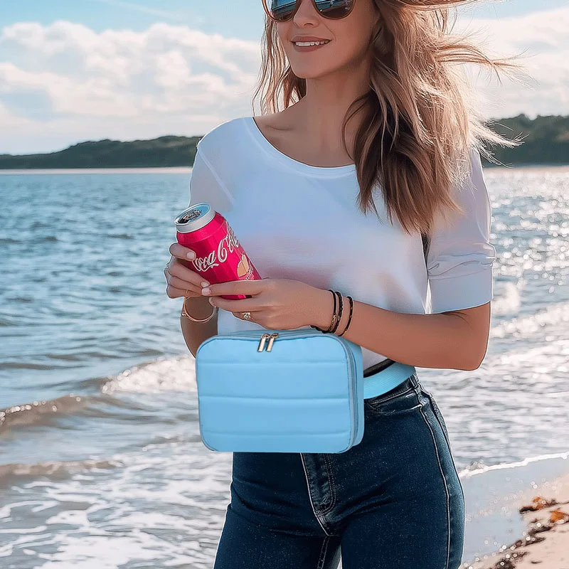 Guangzhou Fuliya Industry Co.,Ltd C-81411 This multi-functional insulated waist pack is made of waterproof PEVA, keeps drinks cold, with smooth zipper and adjustable strap, waist/crossbody carry - ideal for hiking, camping, and travel.