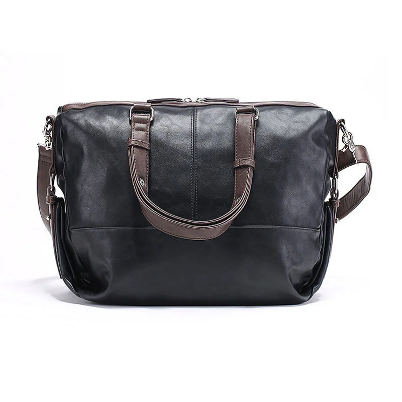 Guangzhou Fuliya Industry Co.,Ltd C-81421 This business briefcase is water-repellent, large-capacity for a laptop, with adjustable shoulder strap and buckle, inner pockets - perfect for hand, shoulder, or crossbody carry.