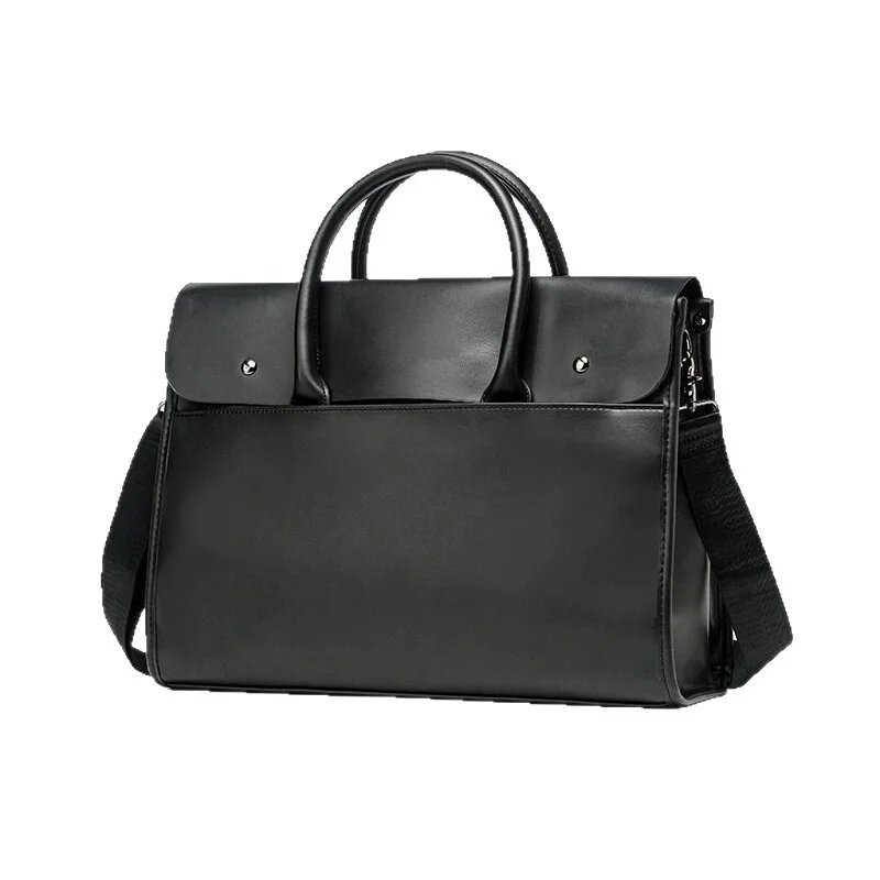 Guangzhou Fuliya Industry Co.,Ltd C-81422 This soft leather tote is large enough for a laptop, water-repellent and wear-resistant, with a detachable strap, hand/shoulder/crossbody carry - for commuting and business trips.