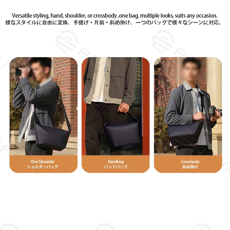 Guangzhou Fuliya Industry Co.,Ltd C-81431 This camera bag features durable waterproof PU coating, removable padded dividers, iPad compartment, and hand/shoulder/crossbody carry - for photography and daily use.