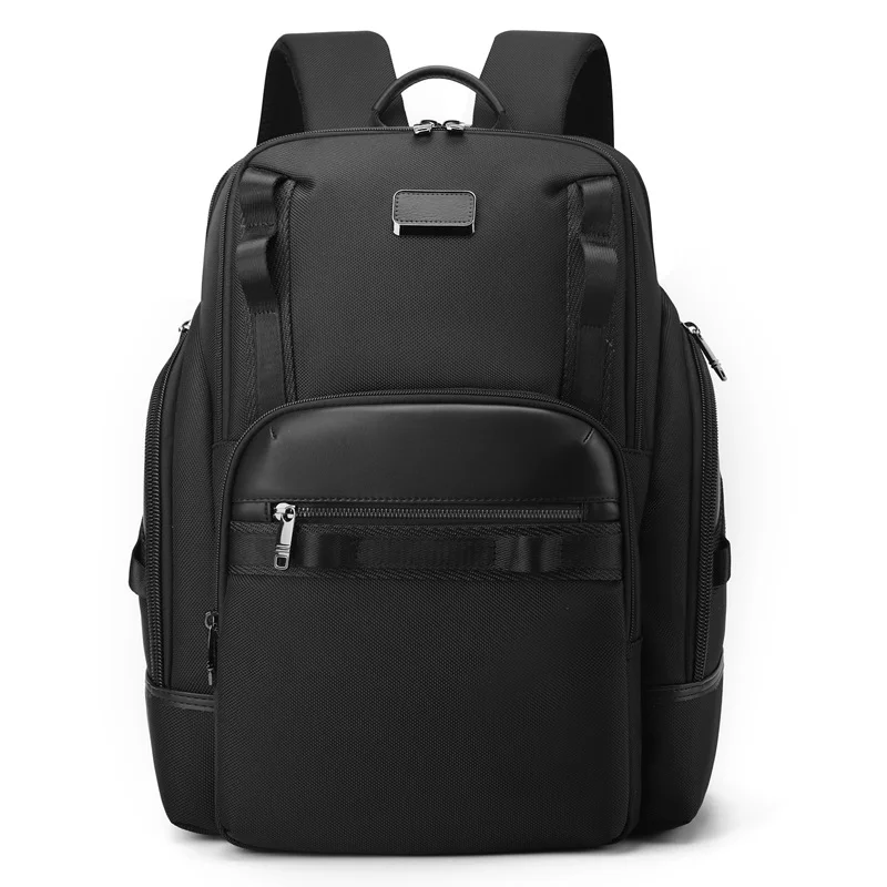 Guangzhou Fuliya Industry Co.,Ltd C-81436 This business backpack has large capacity for a 15.6″ laptop, honeycomb back pad, reflective strips, and trolley strap - for commuting and travel.